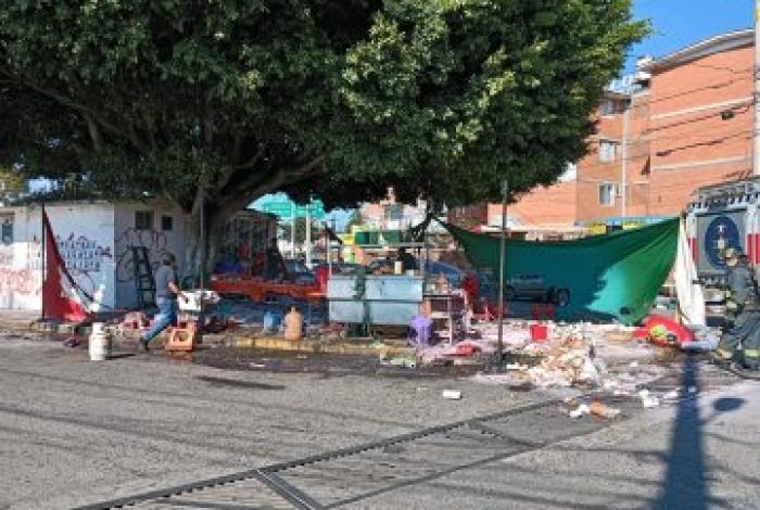 #VIDEO| Más de 10 heridos deja explosión de tanque de gas en taquería repleta de comensales