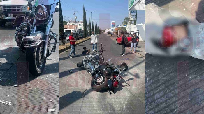 #VIDEO: Motociclista choca una camioneta en Periodismo