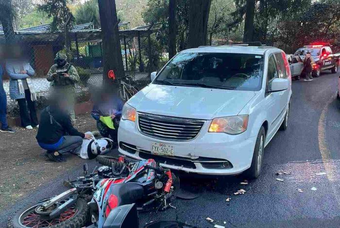 #Video | Motociclista queda herido en accidente de tránsito afuera del Balneario Ejidal de Cointzio