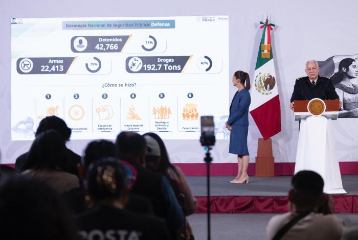 #Video | Presidenta Claudia Sheinbaum, destaca disminución de 49 por ciento en los homicidios dolosos en el país