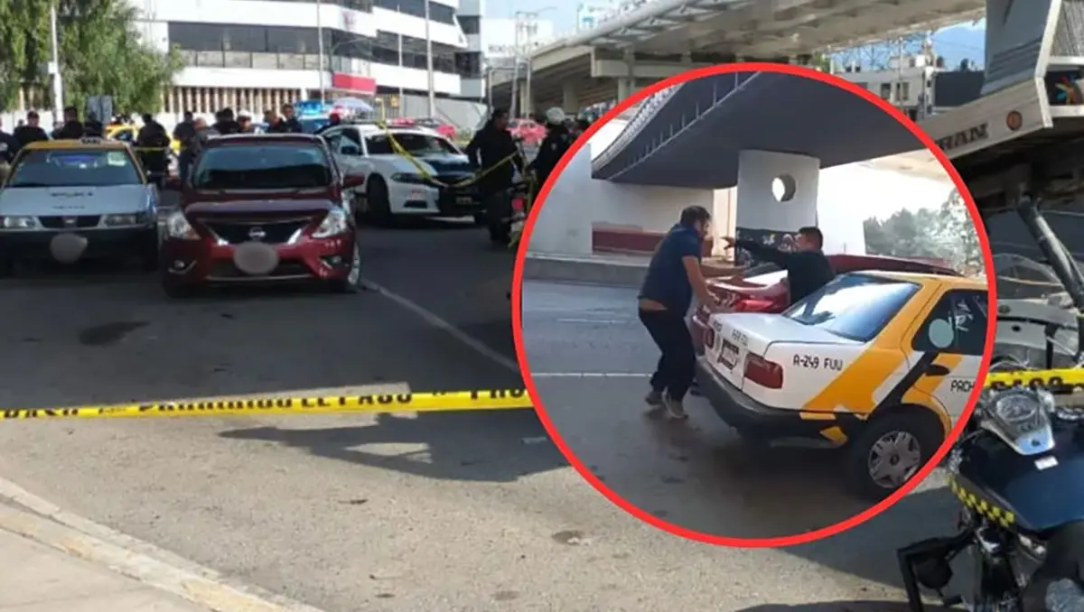 #Video: Riña en Pachuca termina en tragedia; taxista agrede con un arma blanca a un conductor y muere