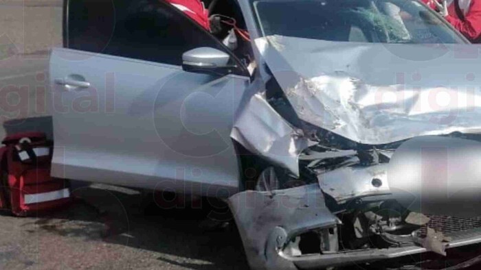 #Video: Se registra choque de autos en la Morelia-Pátzcuaro