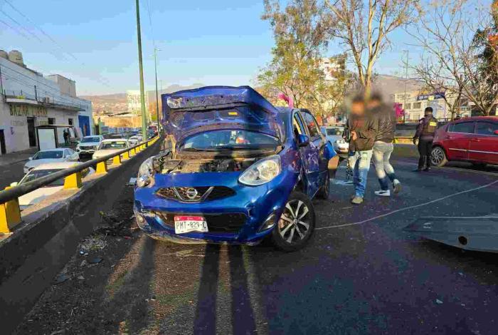 #Video | Se registra choque múltiple en el Libramiento Norponiente de Morelia