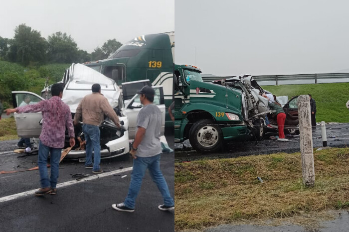 VIDEO | Se registra fuerte accidente vehicular en la autopista de Occidente