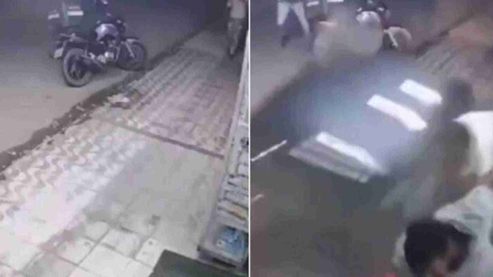 Video sensible: Mujer es atropellada mientras caminaba con su pareja por la banqueta