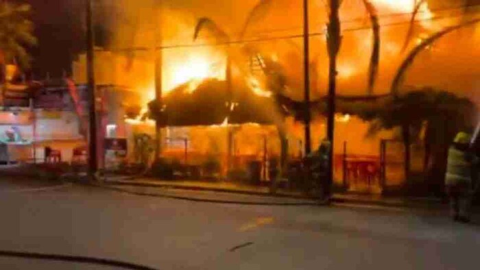 #VIDEOS: Aficionados del Monterrey incendian restaurante en Escobedo tras Clásico Regio