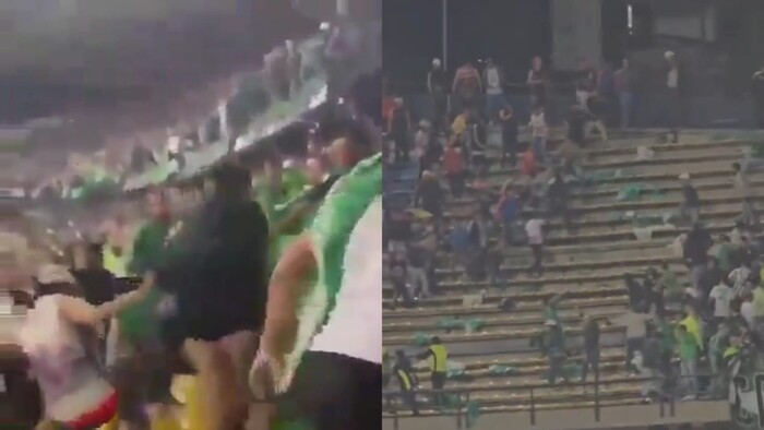 #Videos | Suspenden partido por agresión entre aficionados en Colombia