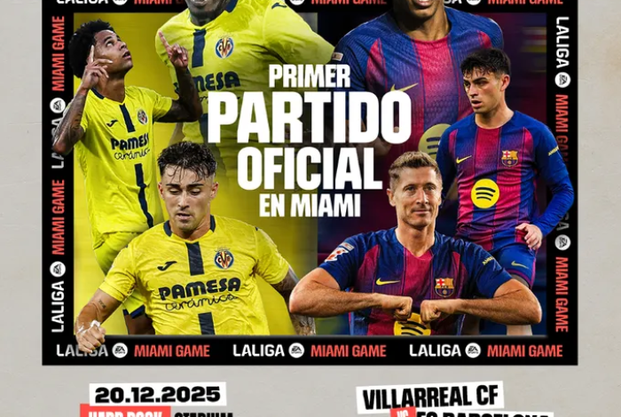 Villarreal ante Barcelona se verán las caras en Miami en juego oficial por LaLiga