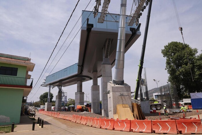 ¡Ya falta menos! Teleférico de Uruapan lleva 75% de avance