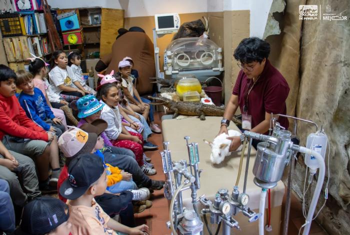 Zoológico de Morelia continúa con el programa “Un día en el Aula Viva”